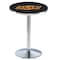 Holland Bar Stool Co 36" Chrome Oklahoma State Pub Table L214C3628OKStUn - alternate 1
